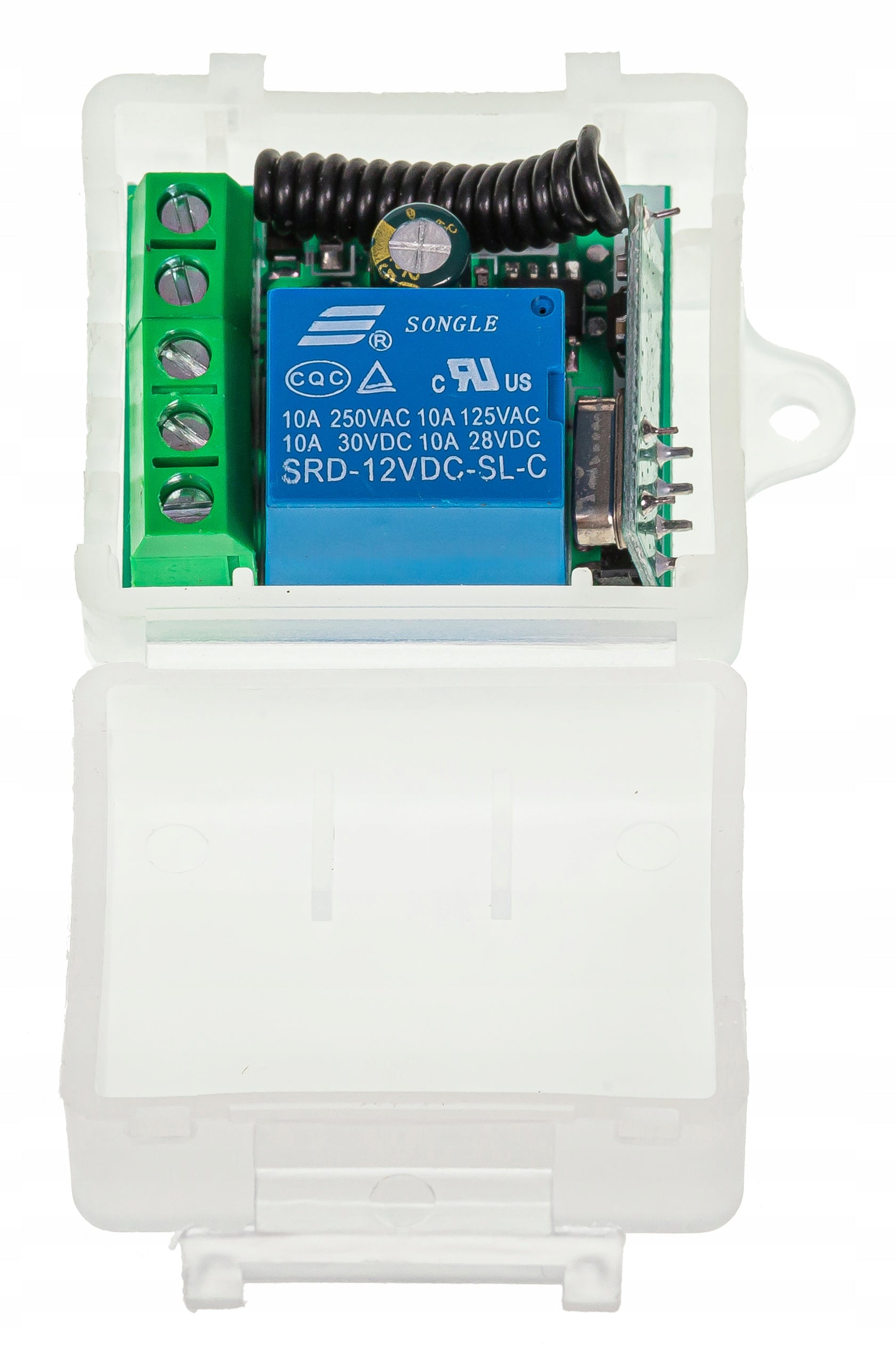 Przekaźnik z 2x pilot 12V 433 Mhz przełącznik 100M
