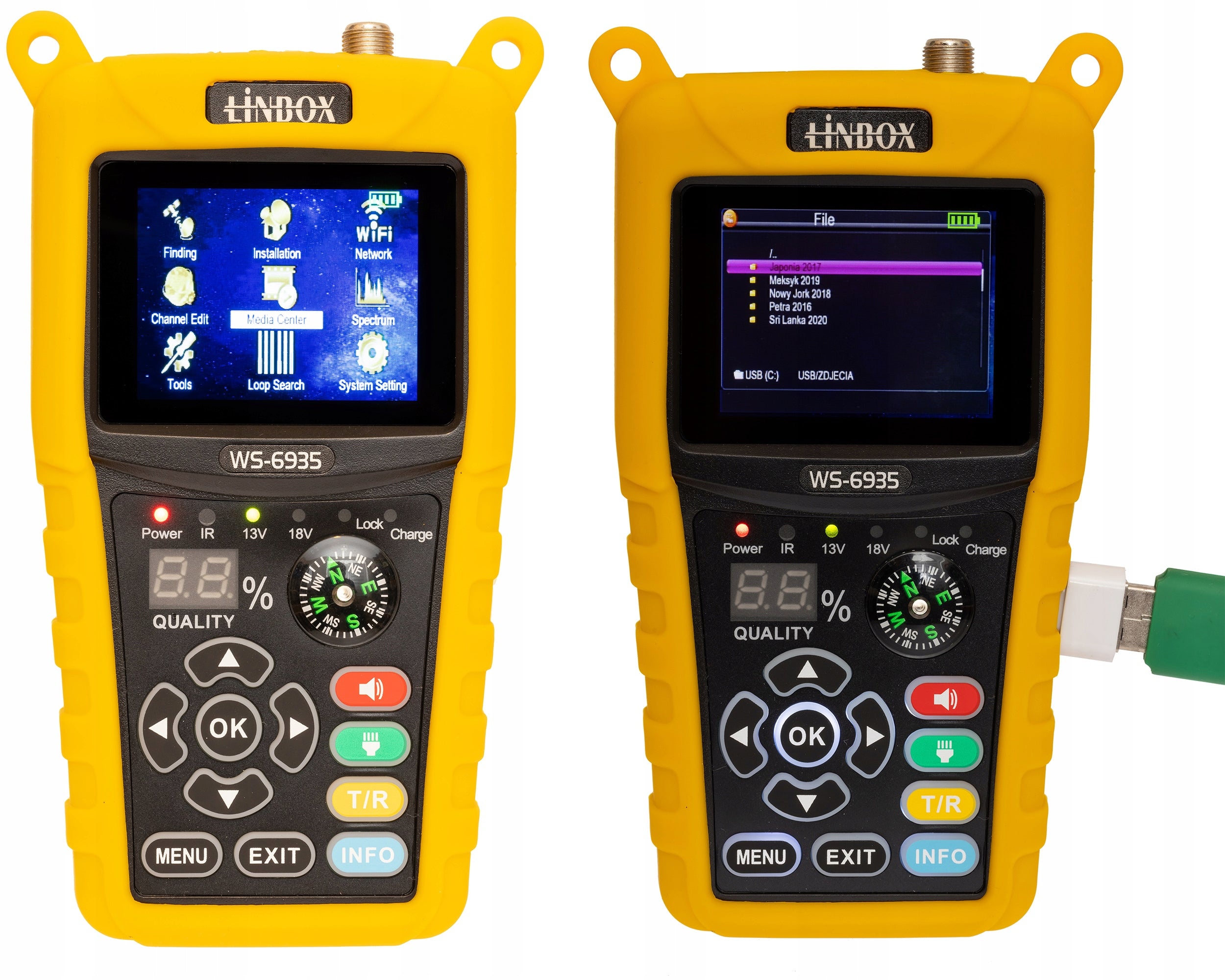 Miernik satelitarny Linbox WS-6935 DVB-S2 podgląd