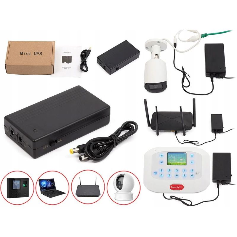 Zasilacz awaryjny MINI UPS powerbank 12V