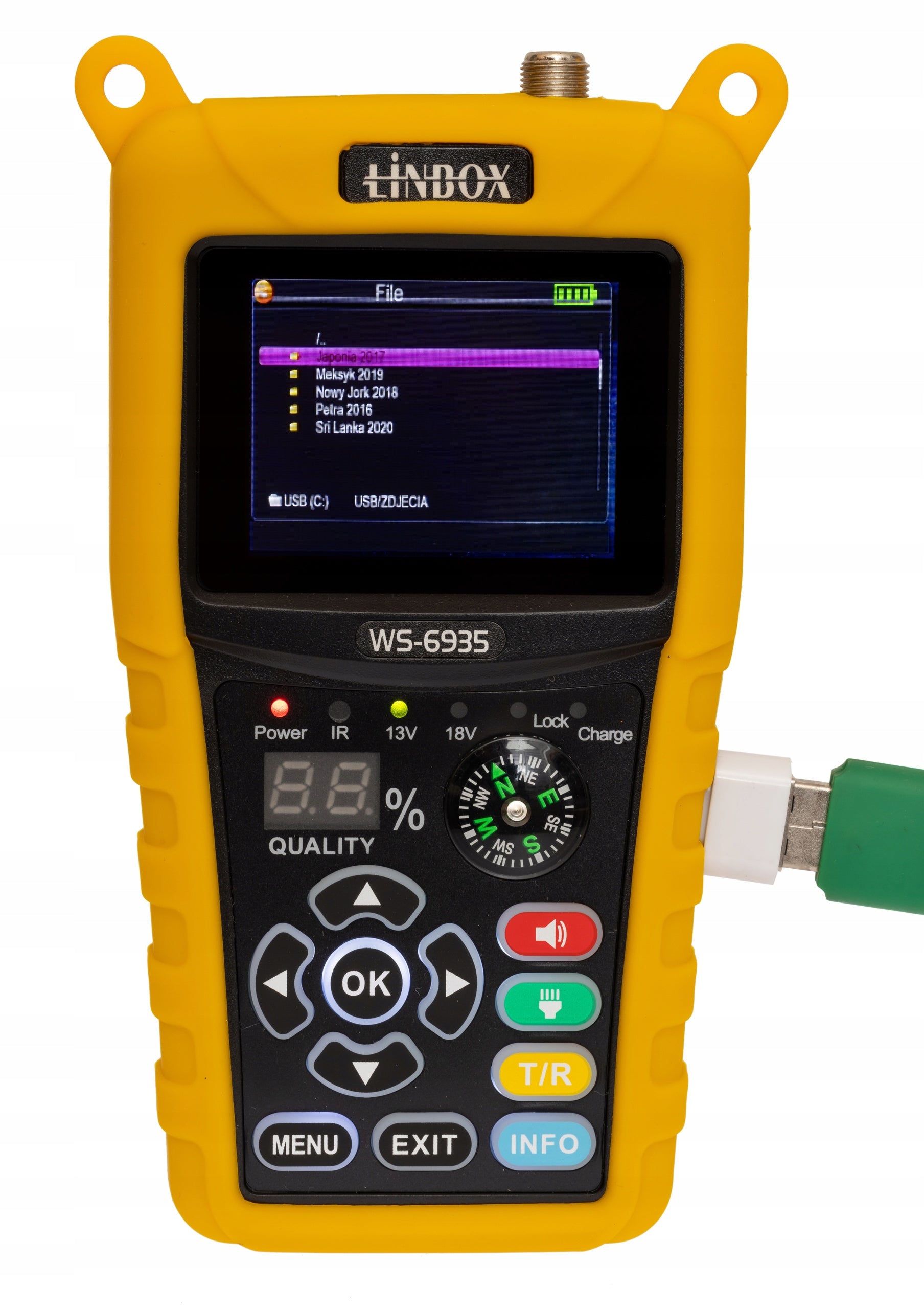 Miernik satelitarny Linbox WS-6935 DVB-S2 podgląd