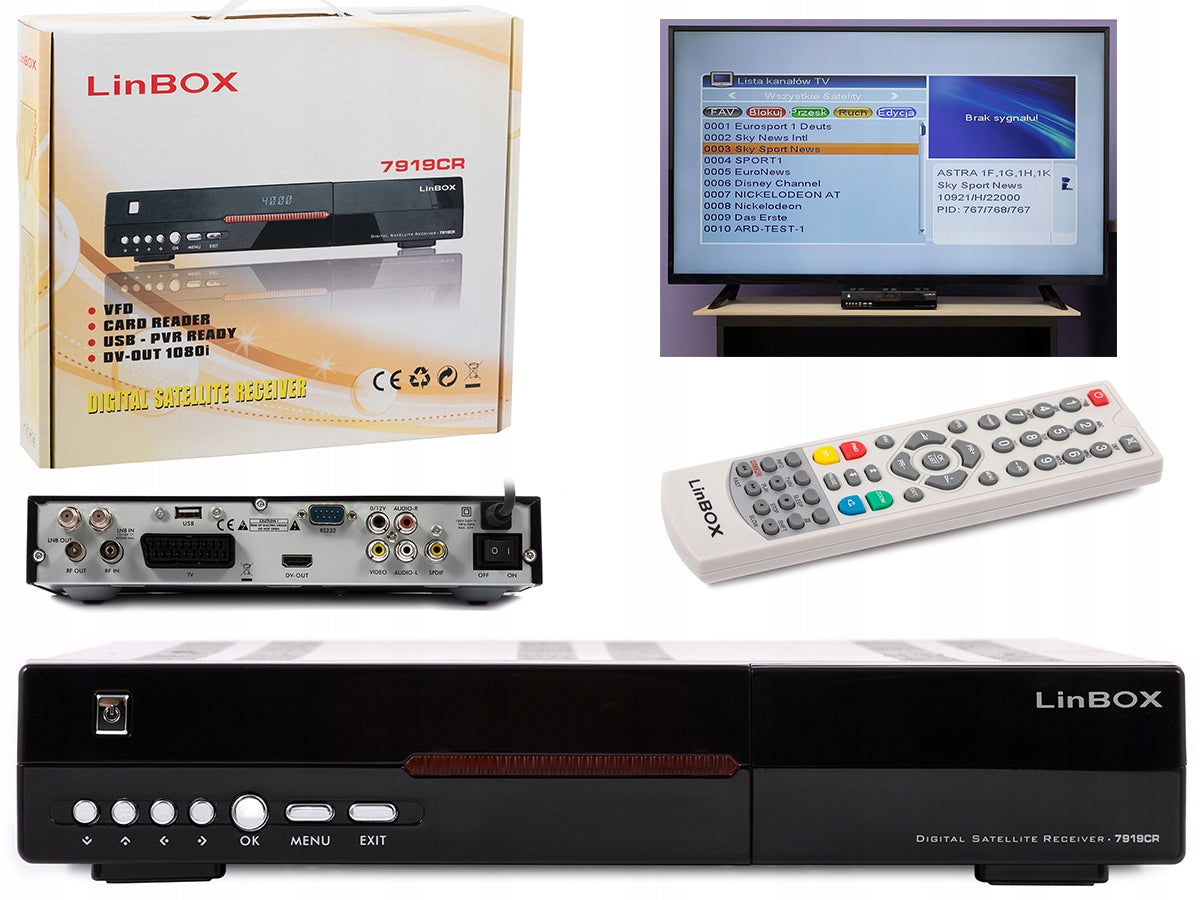 Tuner Linbox niemieckie programy Eurosport i inne