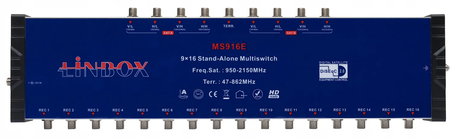 Multiswitch 9 wejść 16 wyjść Linbox 9/16 9x16