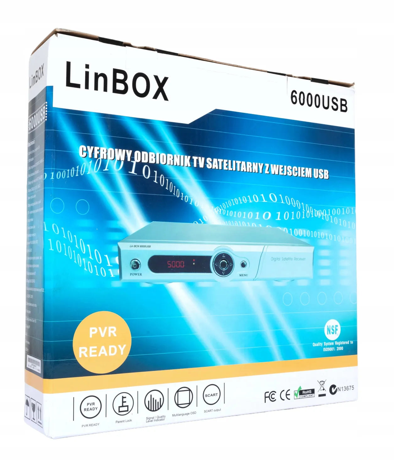 Tuner FTA Linbox 6000USB - kanały niekodowane