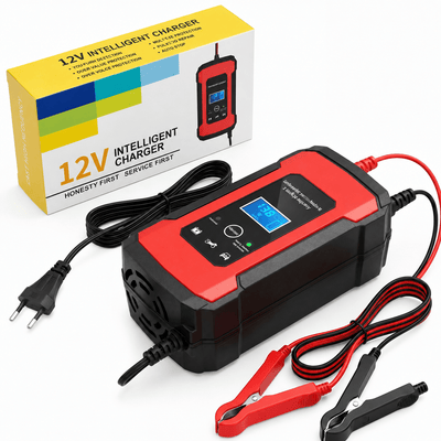 Prostownik Samochodowy Inteligentna Ładowarka do akumulatorów AGM GEL EFB LCD