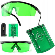 Płytka tarcza laserowa + okulary laserowe zielone