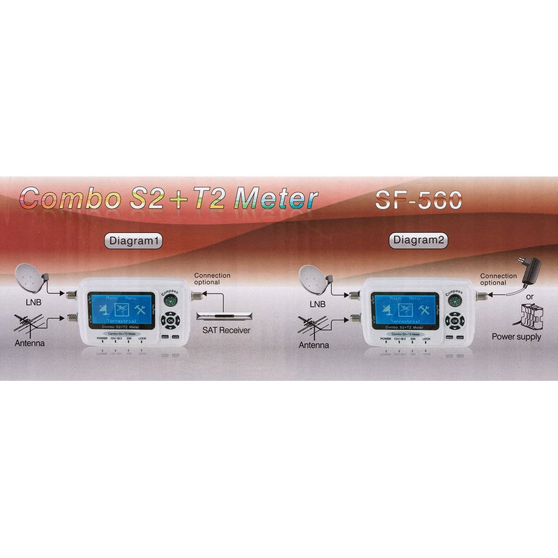 Miernik sygnału satelitarnego Sat-Link SF550 combo