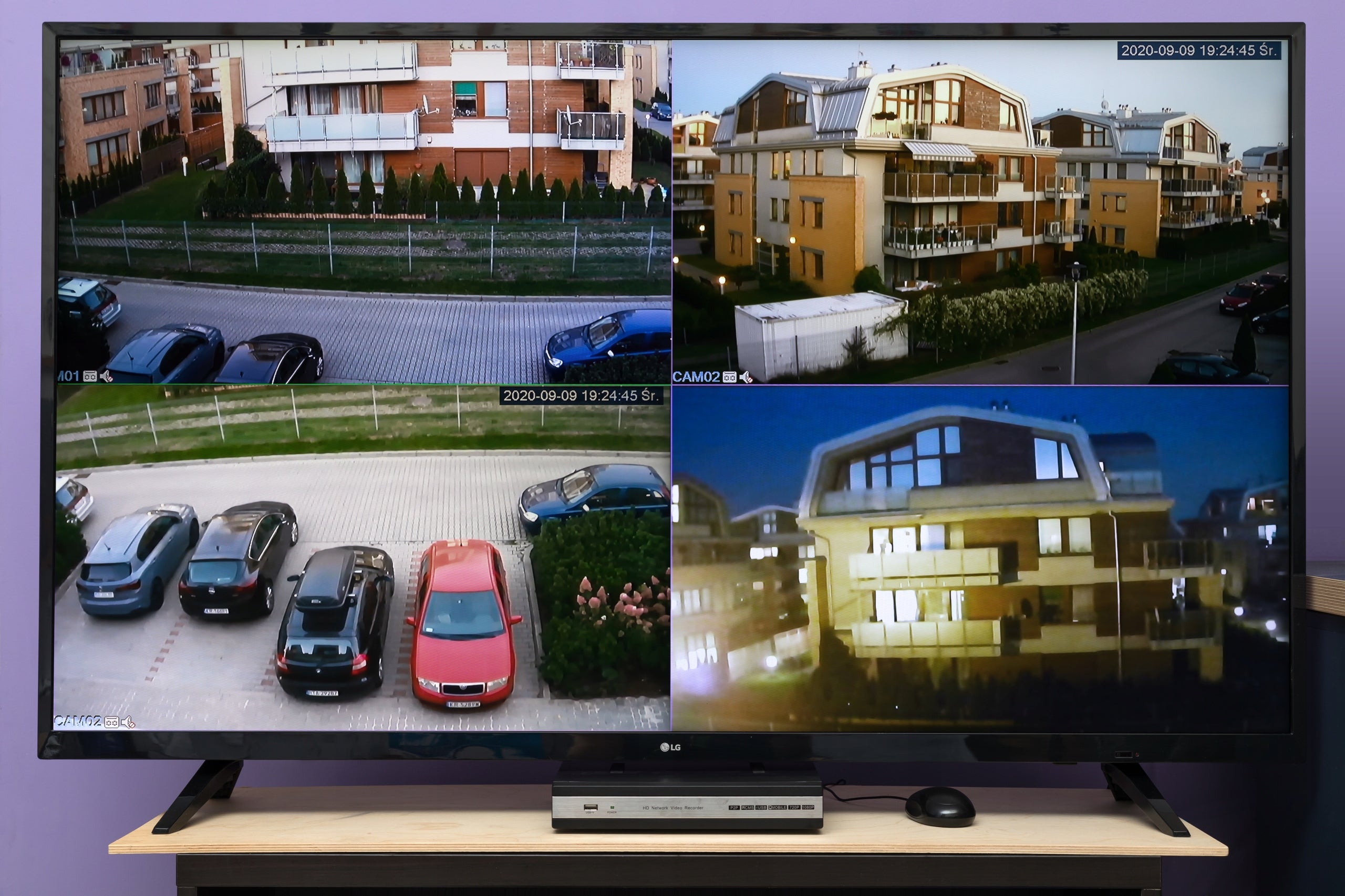 Rejestrator hybrydowy IP AHD na 4 kamery