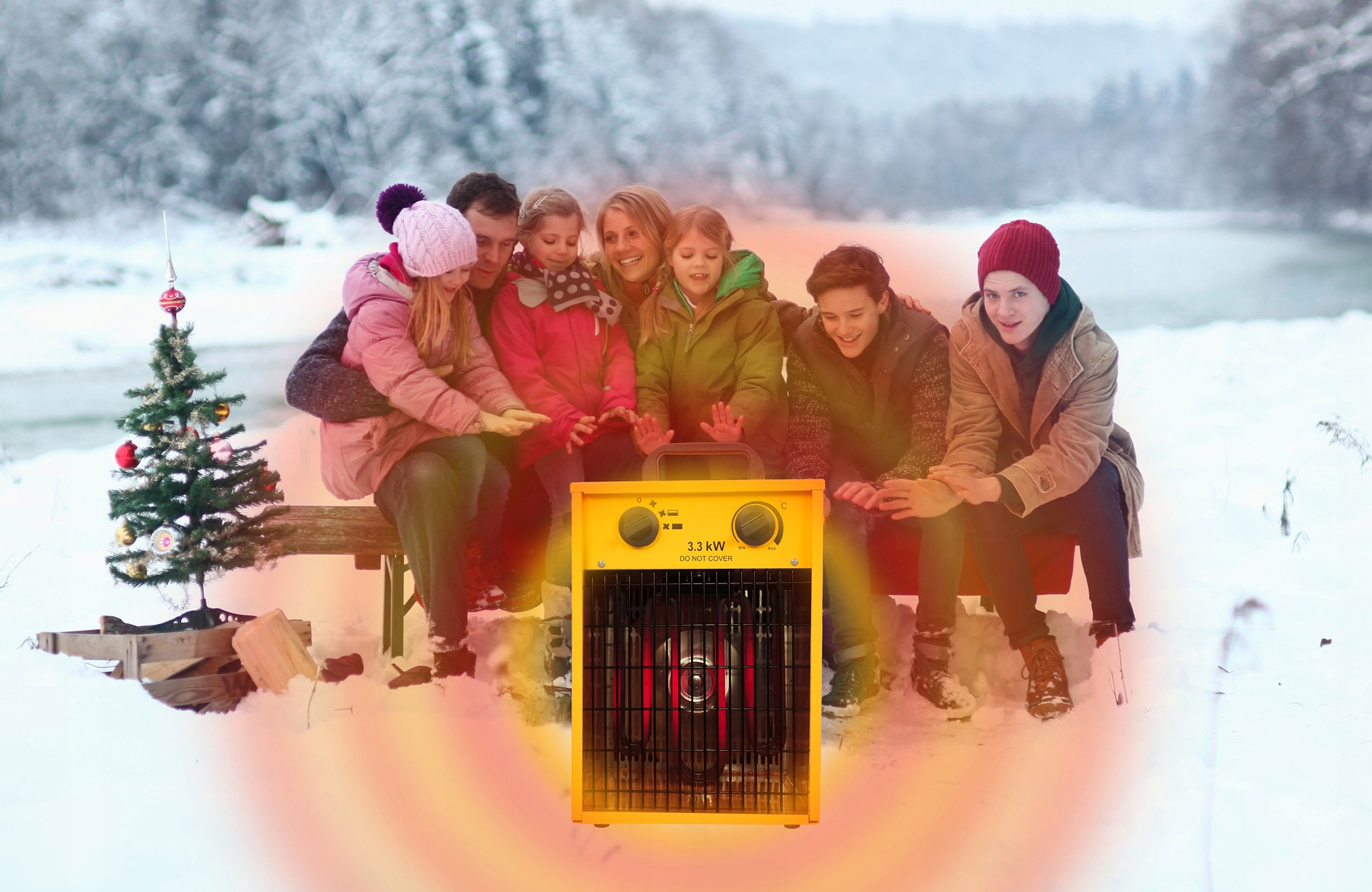 Nagrzewnica elektryczna farelka dmuchawa 3,3KW PL