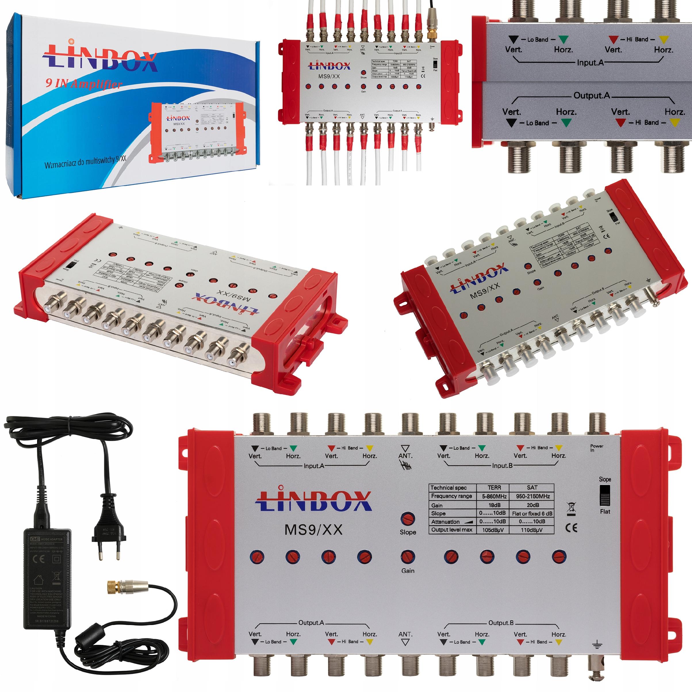 Wzmaciacz do multiswitch 5 wejść 32 wyjścia