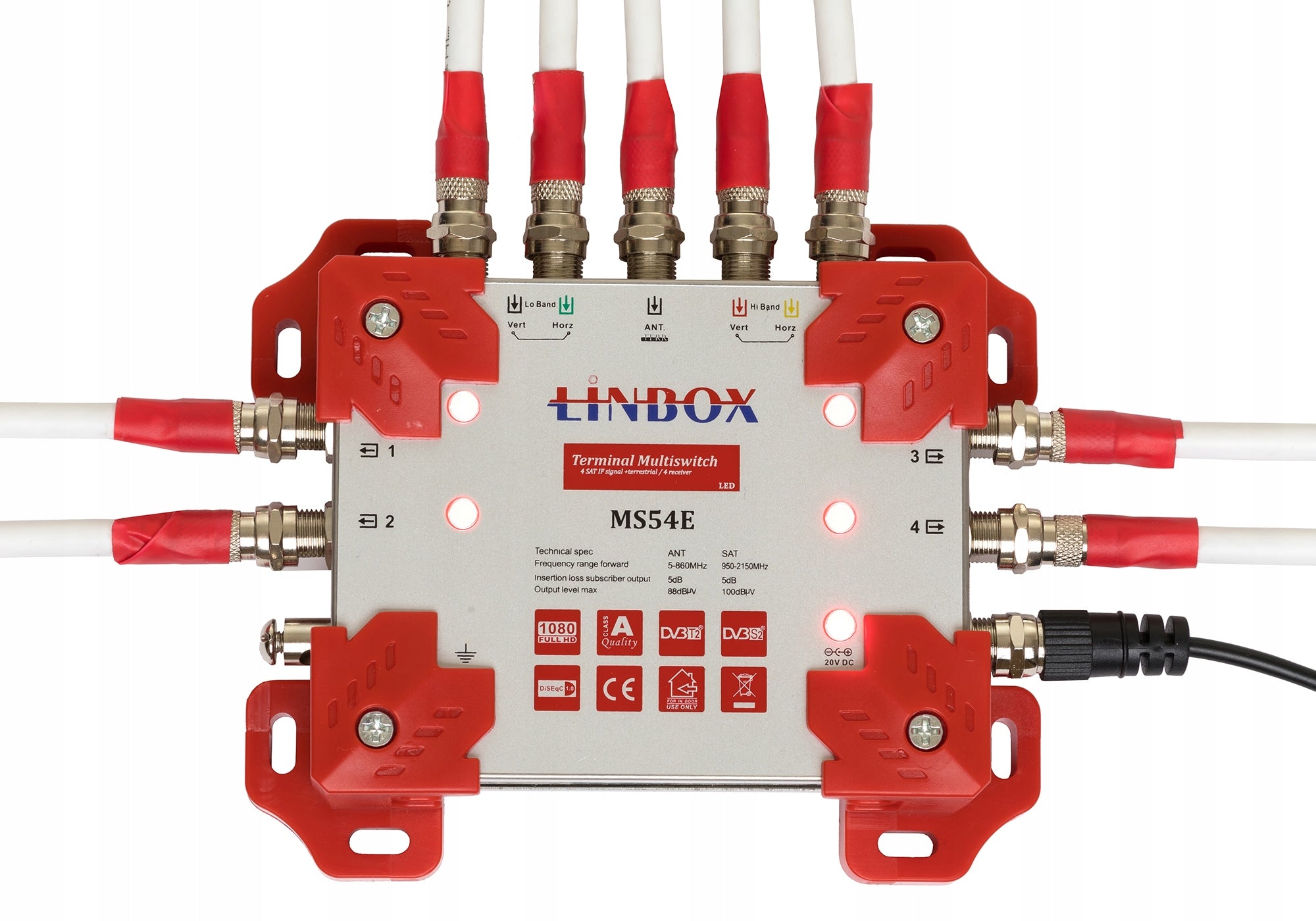 Multiswitch 5 wejść 4 wyjścia Linbox 5X4 5/4