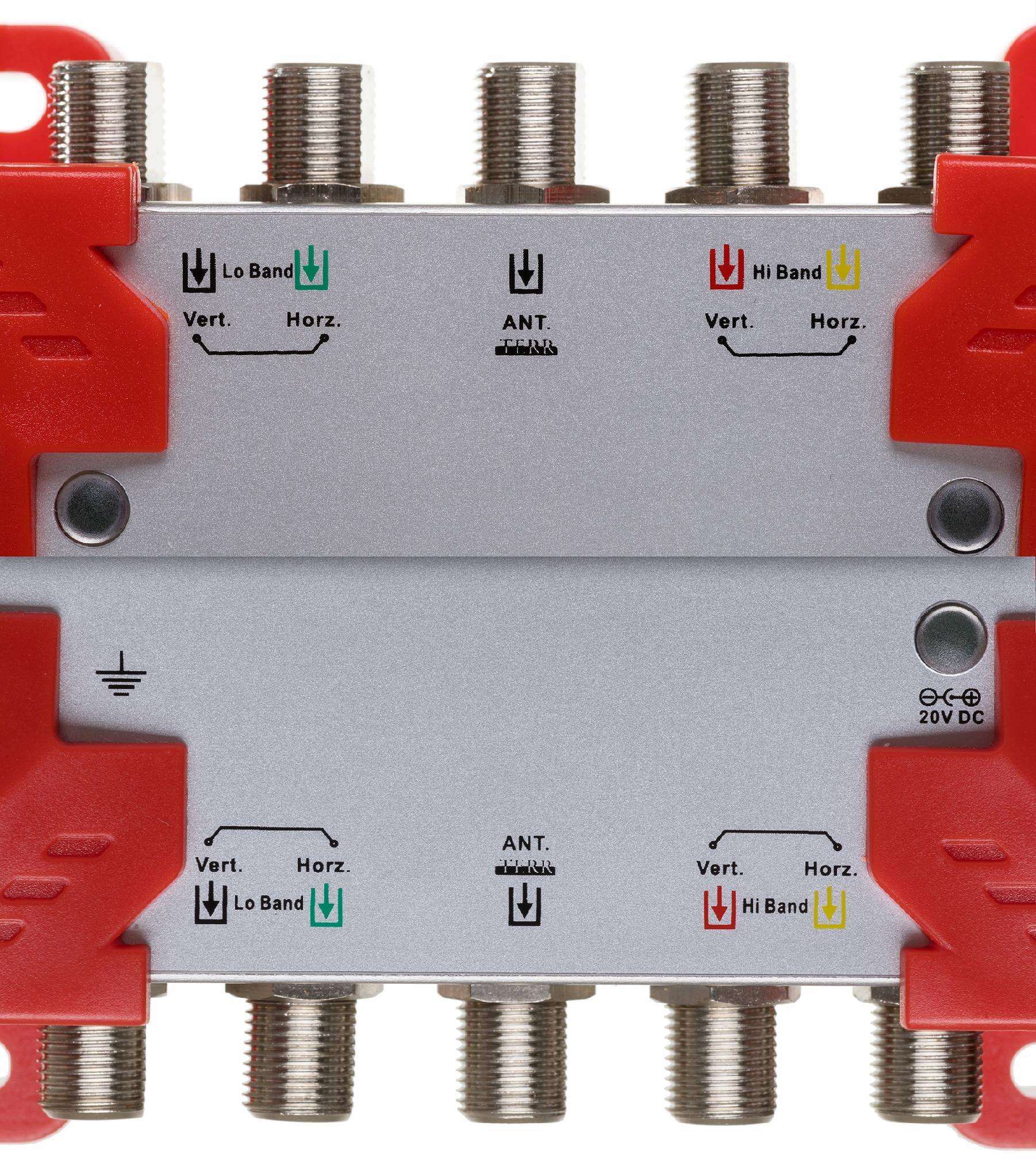 Multiswitch 5 wejść 24 wyjść Linbox 5X24 kaskada