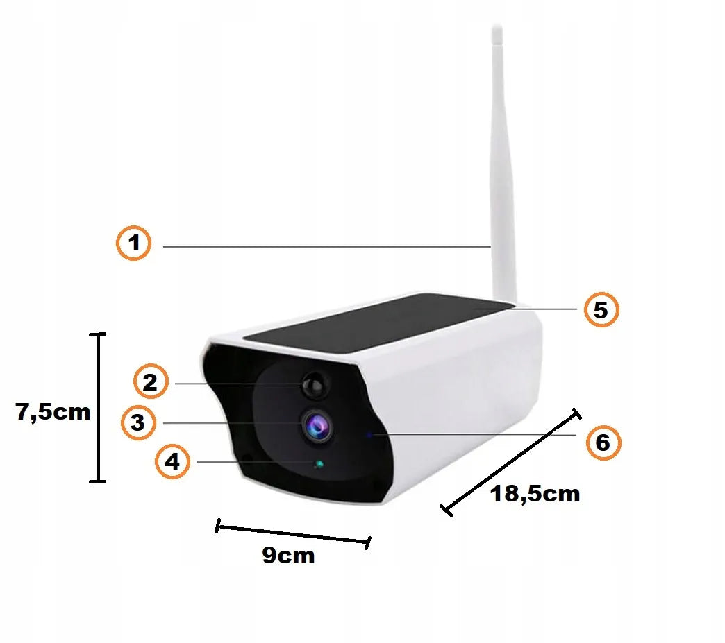 Kamera tubowa solarna WIFI