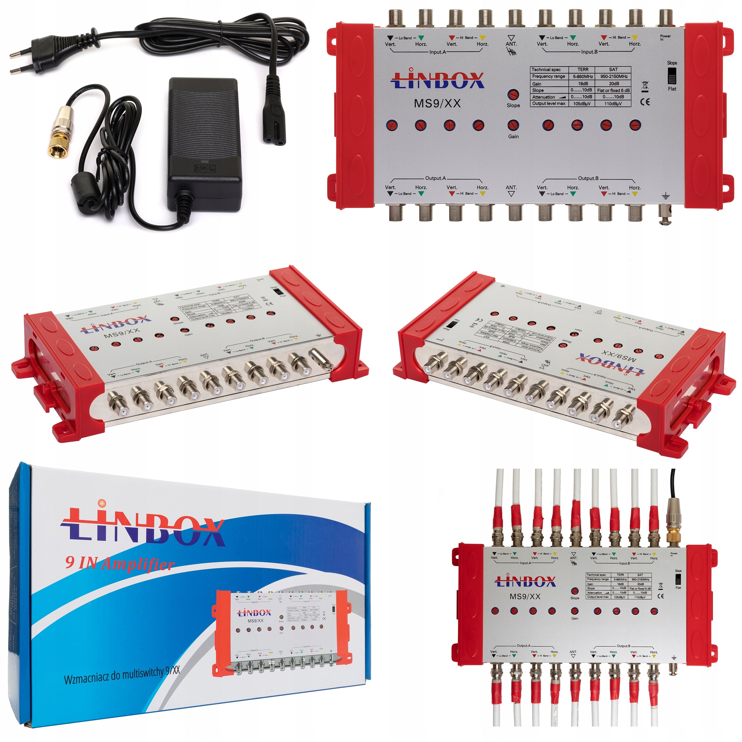 Wzmaciacz do multiswitch 9