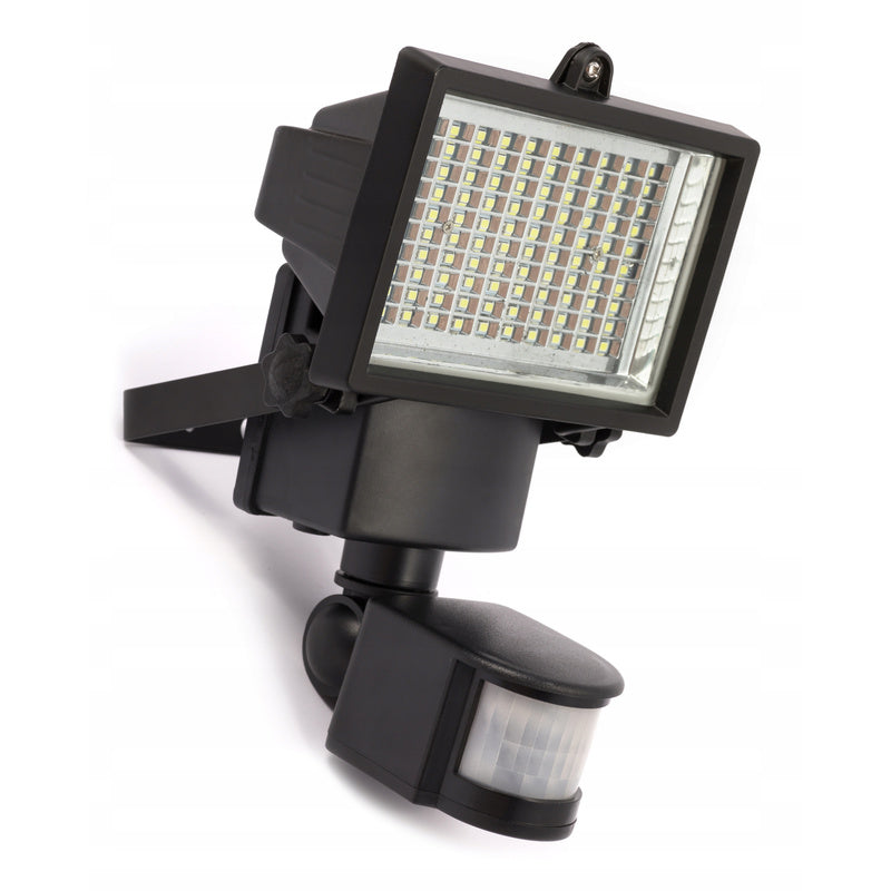 Lampa solarna 100 LED czujnik ruch zmierzch halogen naświetlacz