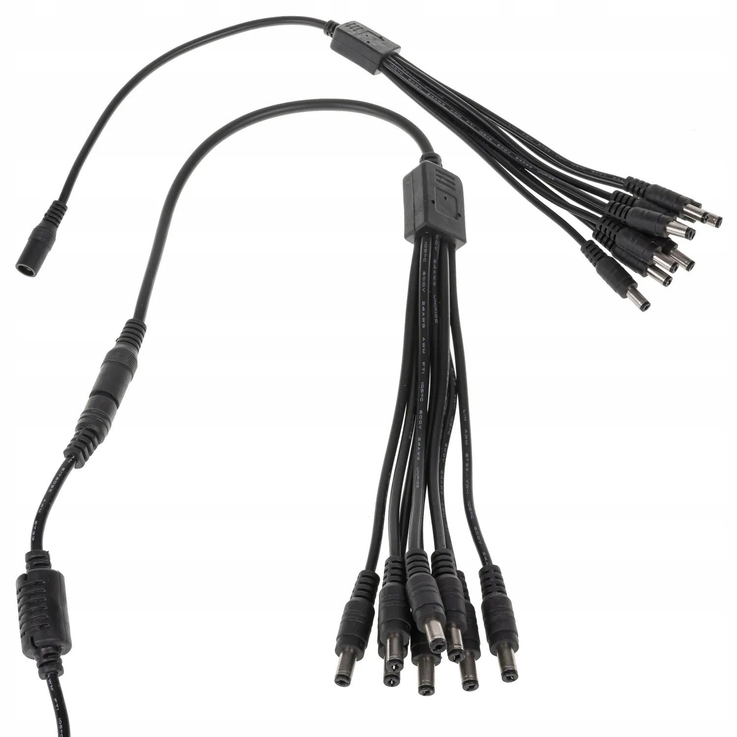 Kabel rozgałęźnik do taśm LED kamer DC 2,1x5,5 8x