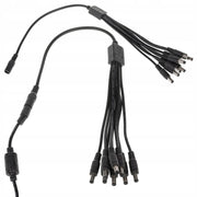 Kabel rozgałęźnik do taśm LED kamer DC 2,1x5,5 8x