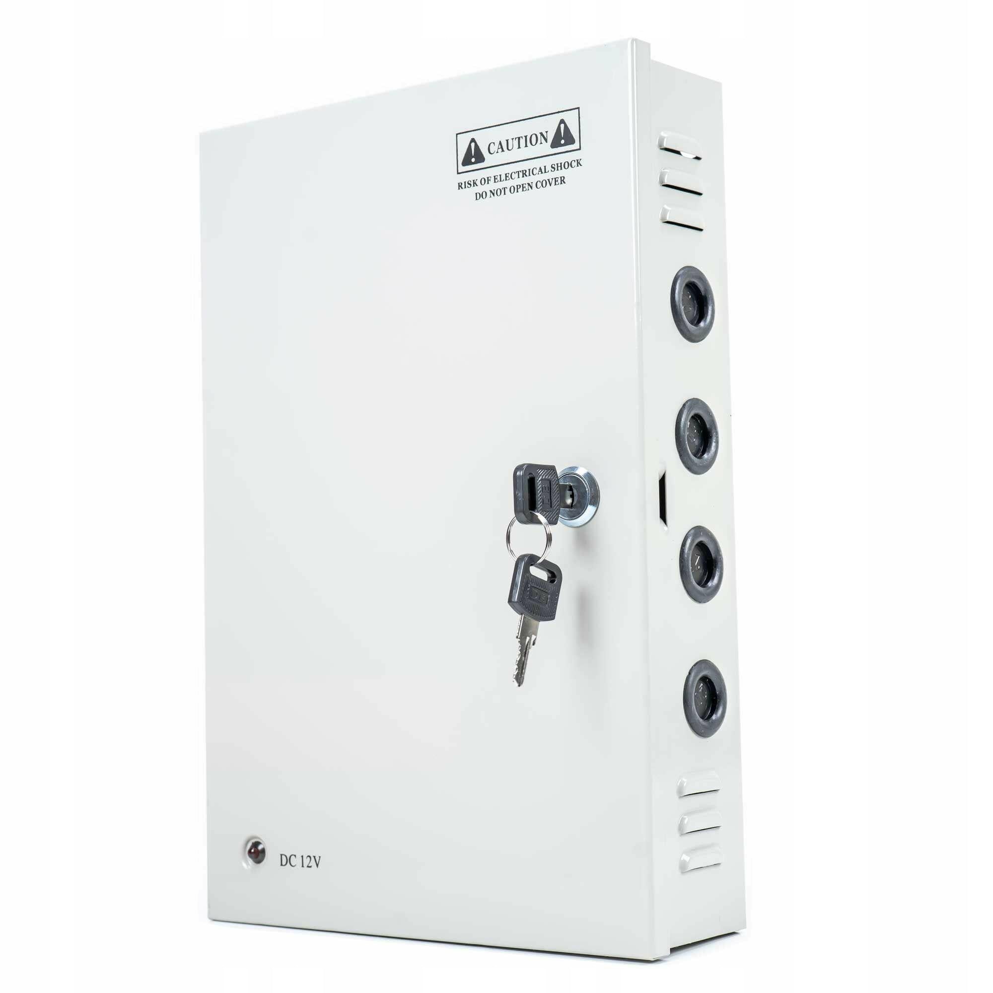 Zasilacz CCTV 12V30A 18wyjść 360W metalowa obudowa do kamer