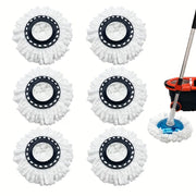 6x wkład do mopa obrotowego zapas mop koncówka nakładka chłonny ogrągły