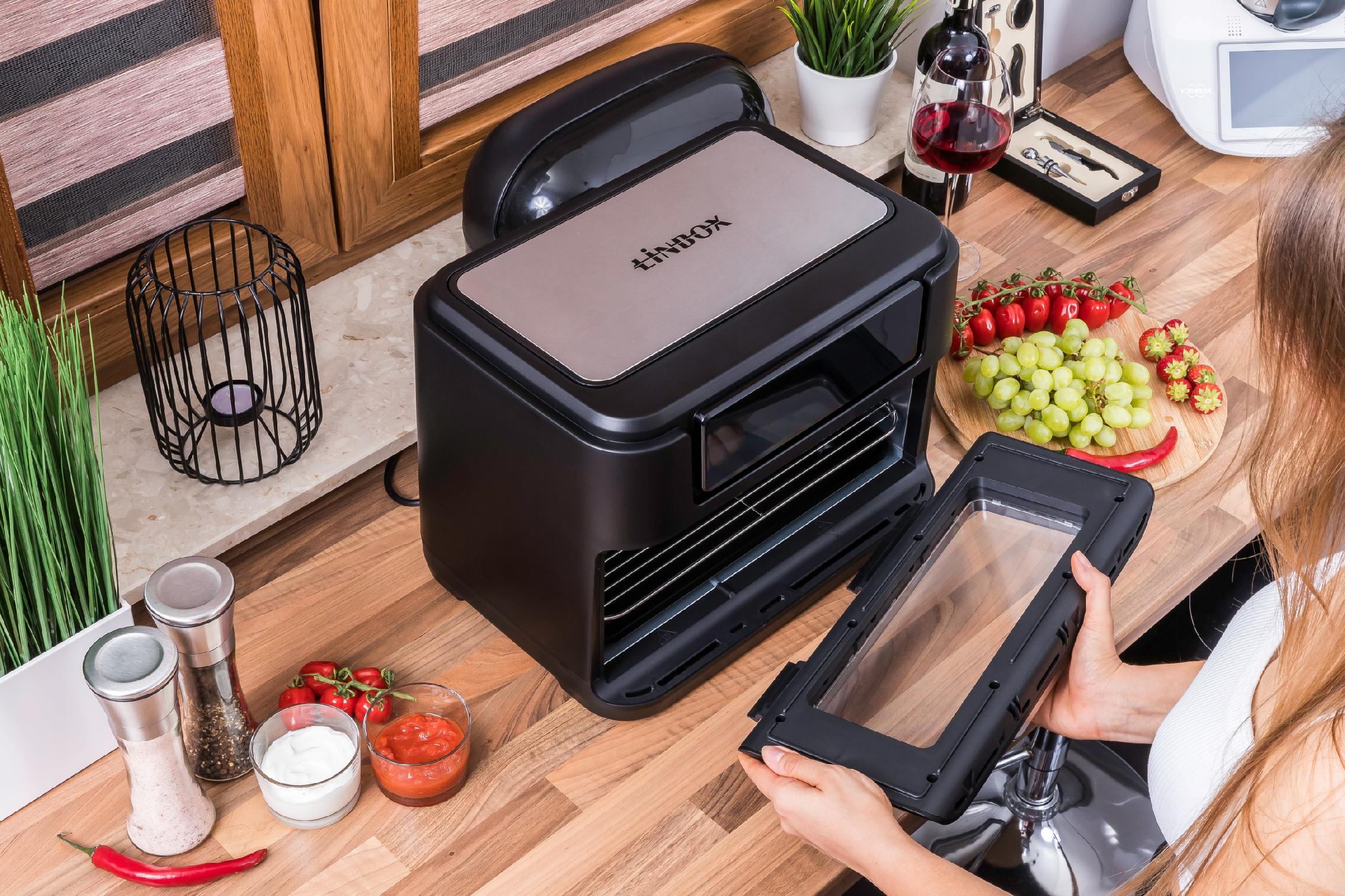 Piekarnik frytkownica beztłuszczowa 2 kosze 8L/2500W 4 urządzenia w 1