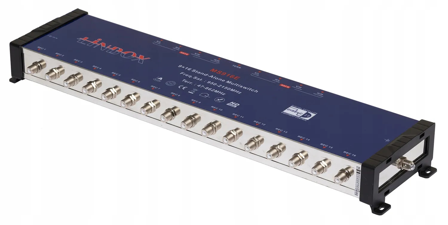 Multiswitch 9 wejść 16 wyjść Linbox 9/16 9x16