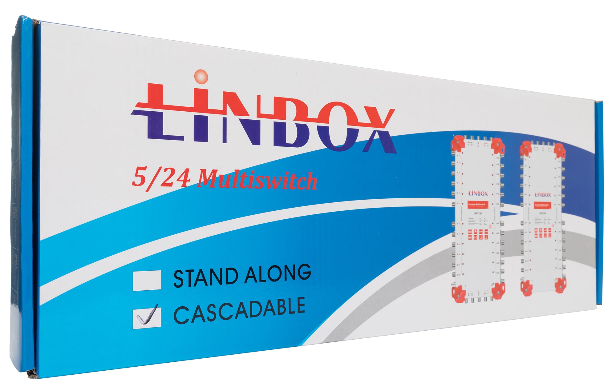Multiswitch 5 wejść 24 wyjść Linbox 5X24 kaskada