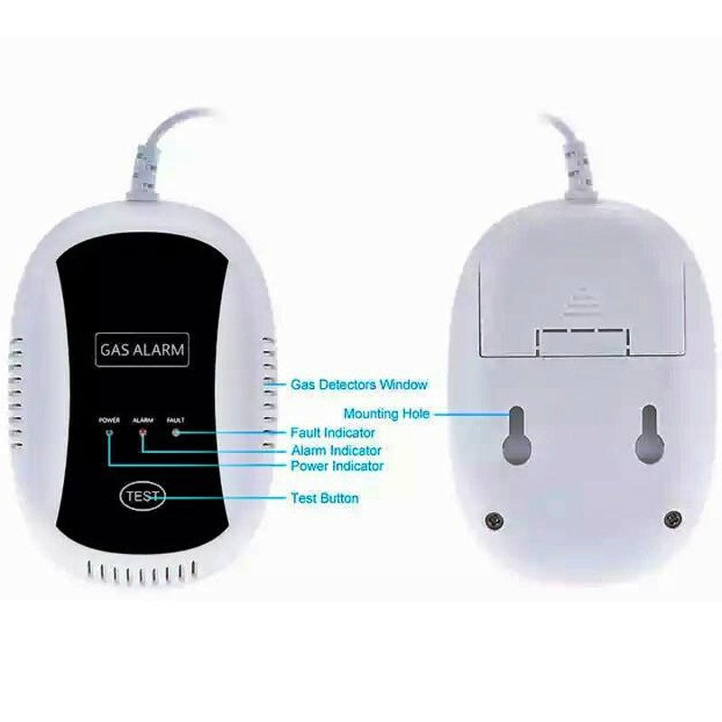 Detektor gazu Sat-Link PA-209R 230V LPG propan-butan gaz ziemny alarm domowy