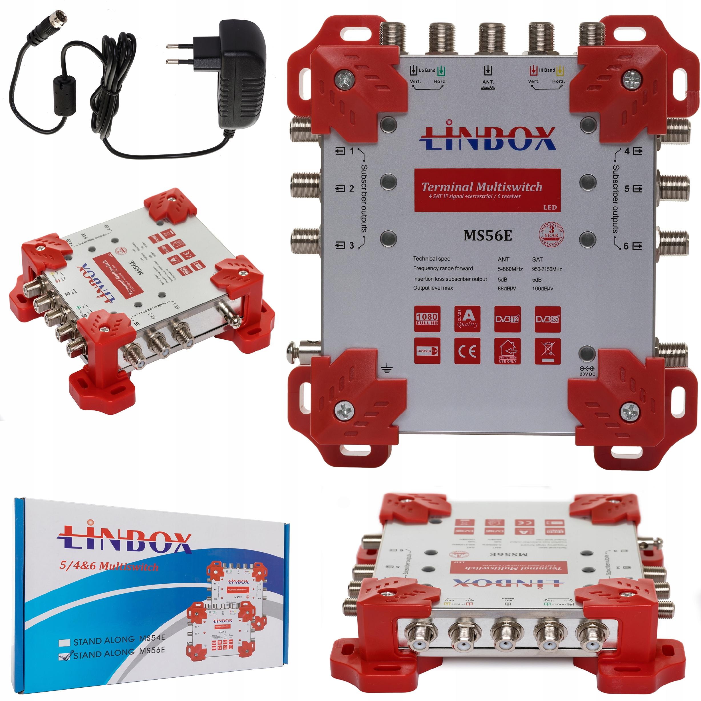 Multiswitch 5 wejść 6 wyjść Linbox 5X6 5/6
