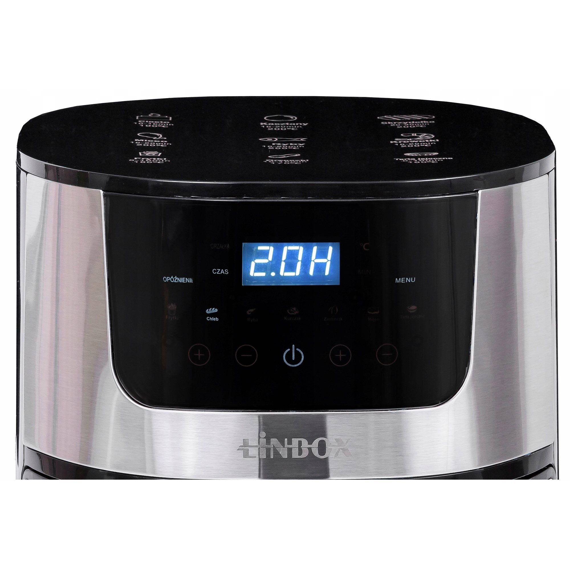 Frytkownica beztłuszczowa AIR fryer Linbox czarna 4,5L 1400W