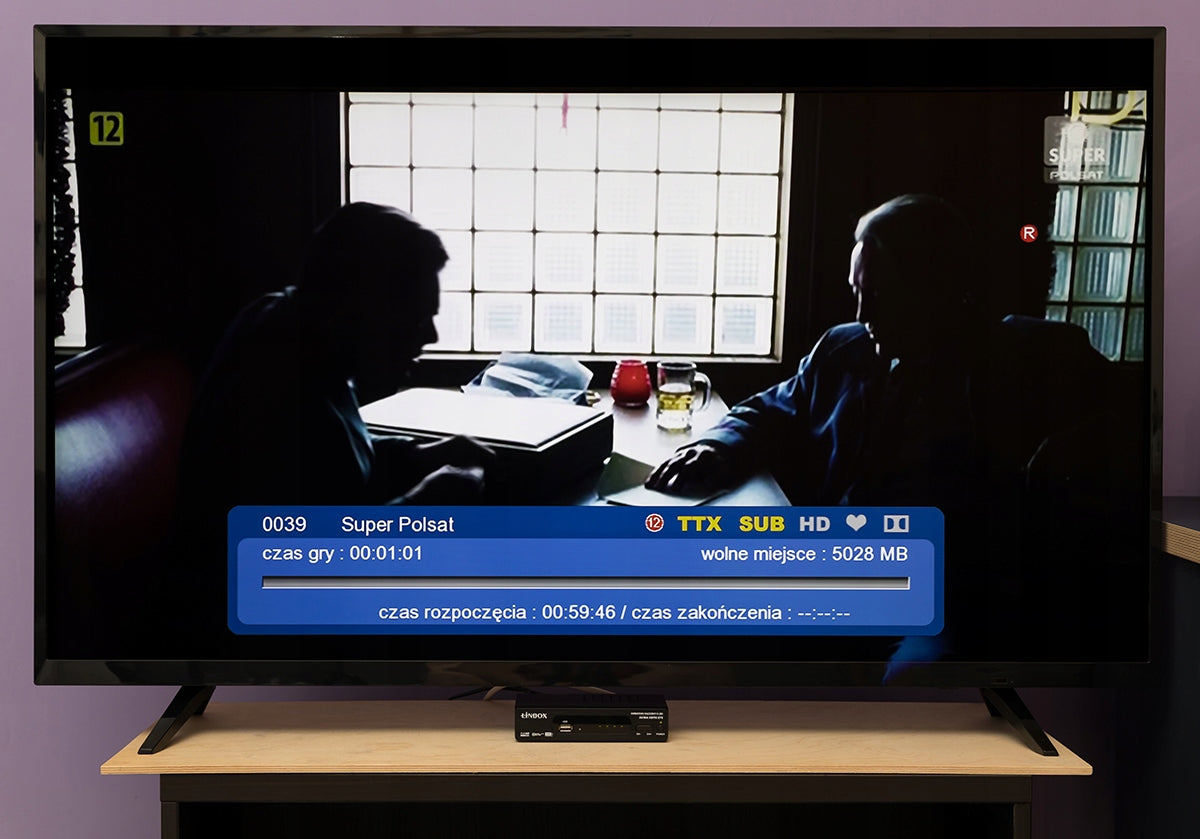 Tuner naziemny DVB-T2 HEVC H.265 antena pokojowa