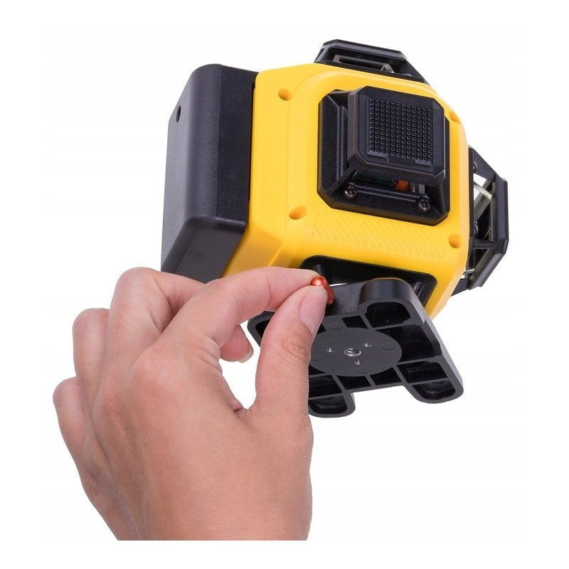 Poziomica laserowa 4D Linbox laser krzyżowy 360 stopni z funkcją obracania i blokady wahadła zestaw z akcesoriami i stojakiem 120 cm
