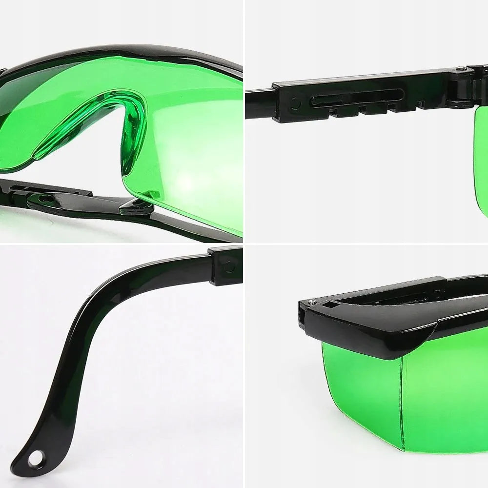 Płytka tarcza laserowa + okulary laserowe zielone