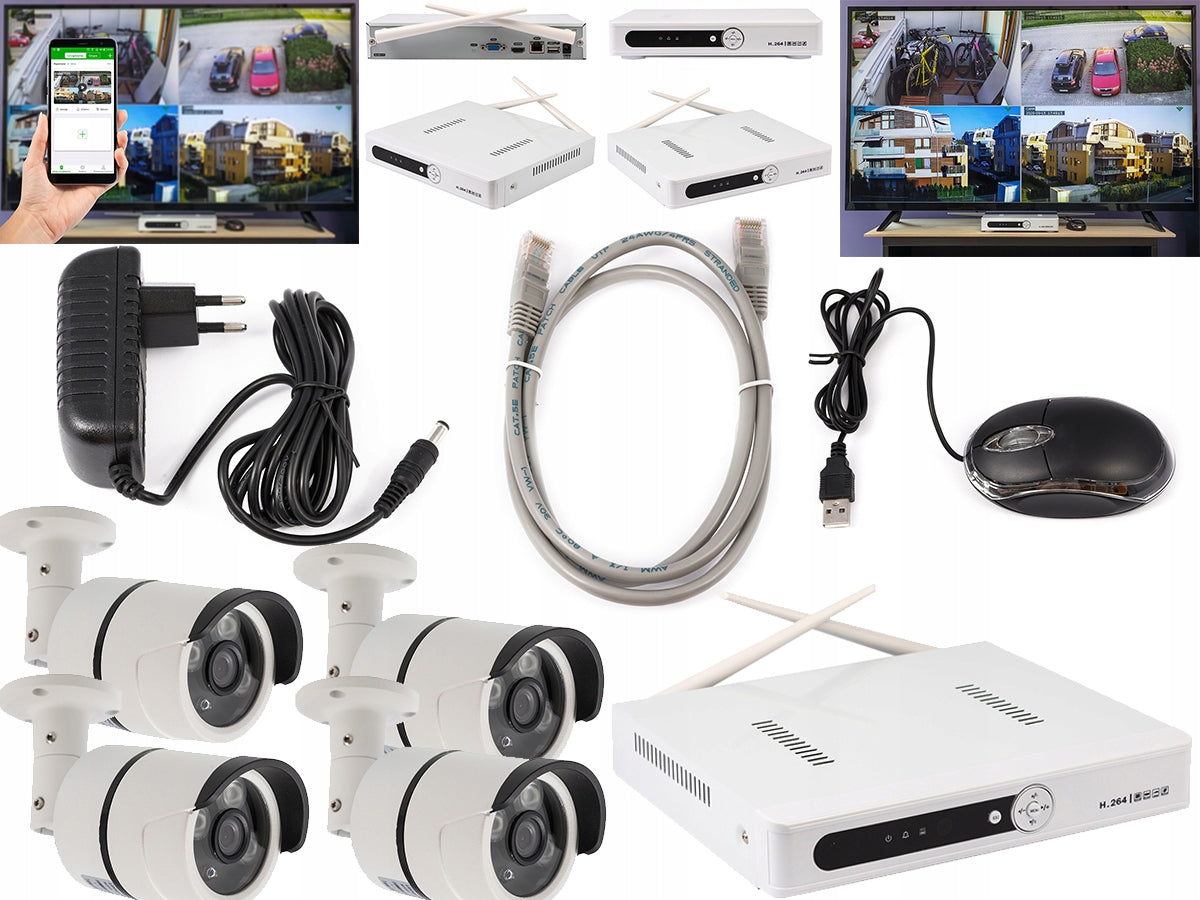 Monitoring WIFI rejestrator 4 kamery HD Android