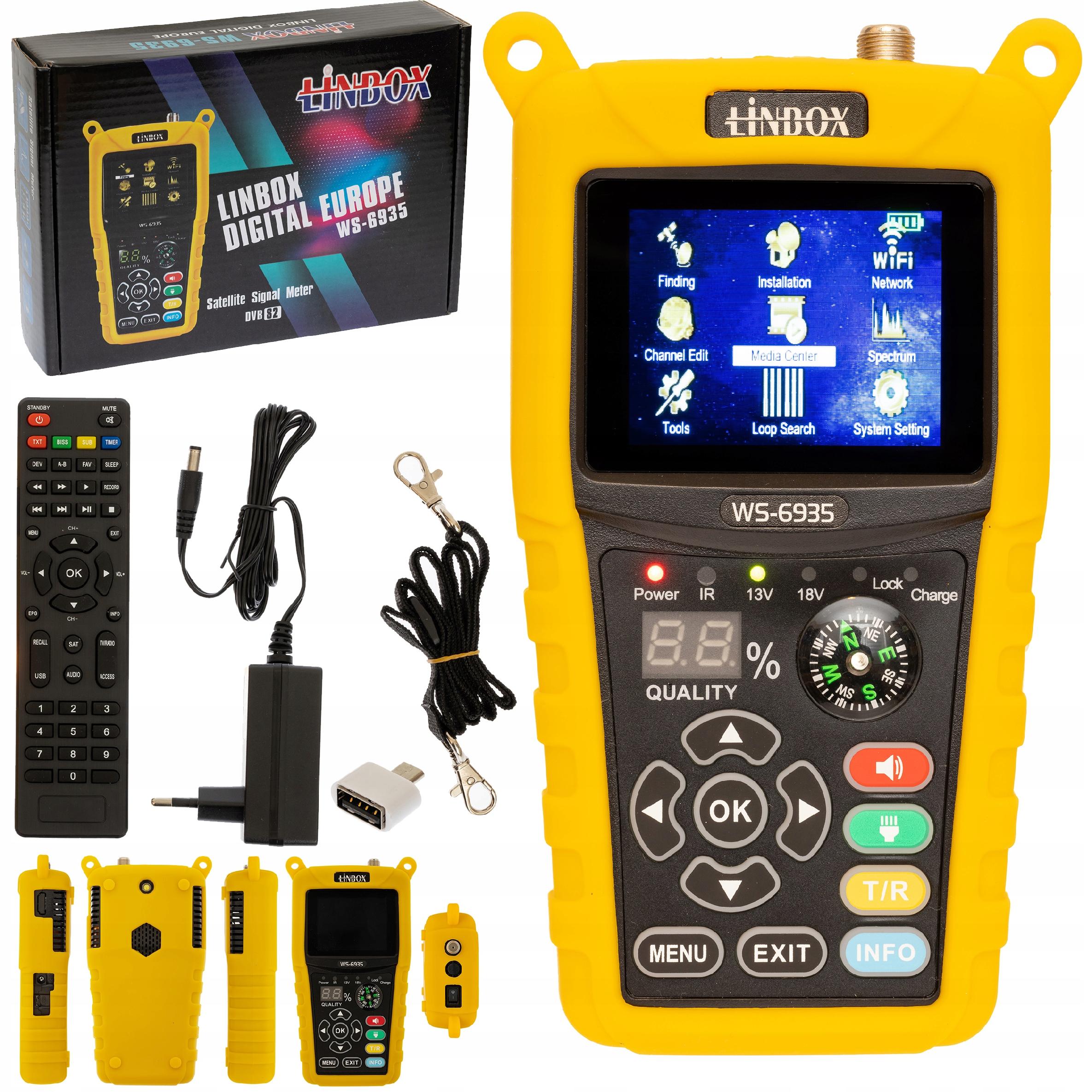 Miernik satelitarny Linbox WS-6935 DVB-S2 podgląd