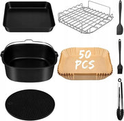 9-calowe akcesoria do airfryer,8-częściowy zestaw