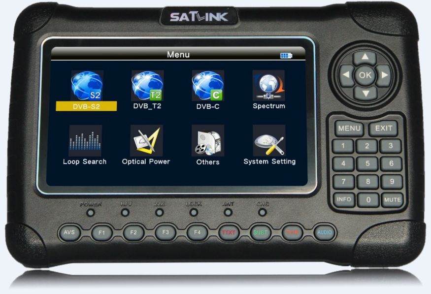 Miernik sygnału Sat-Link WS6980 czarny combo satelitarny naziemny