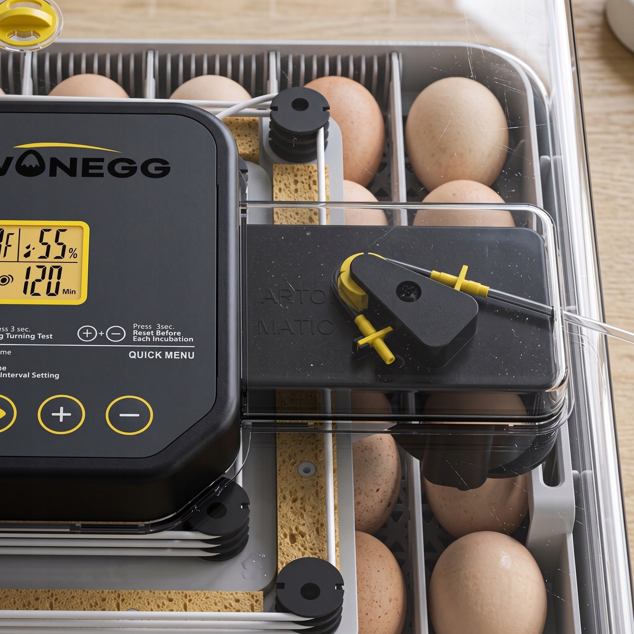 Inkubator 48H PRO Automatyczny Obrót Jaj Kontrola Temperatury i Wilgotności