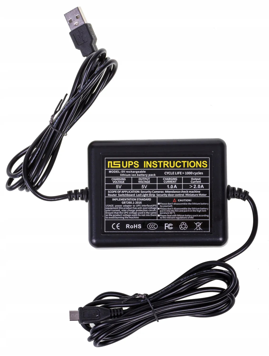Zasilacz awaryjny MINI UPS powerbank 5V