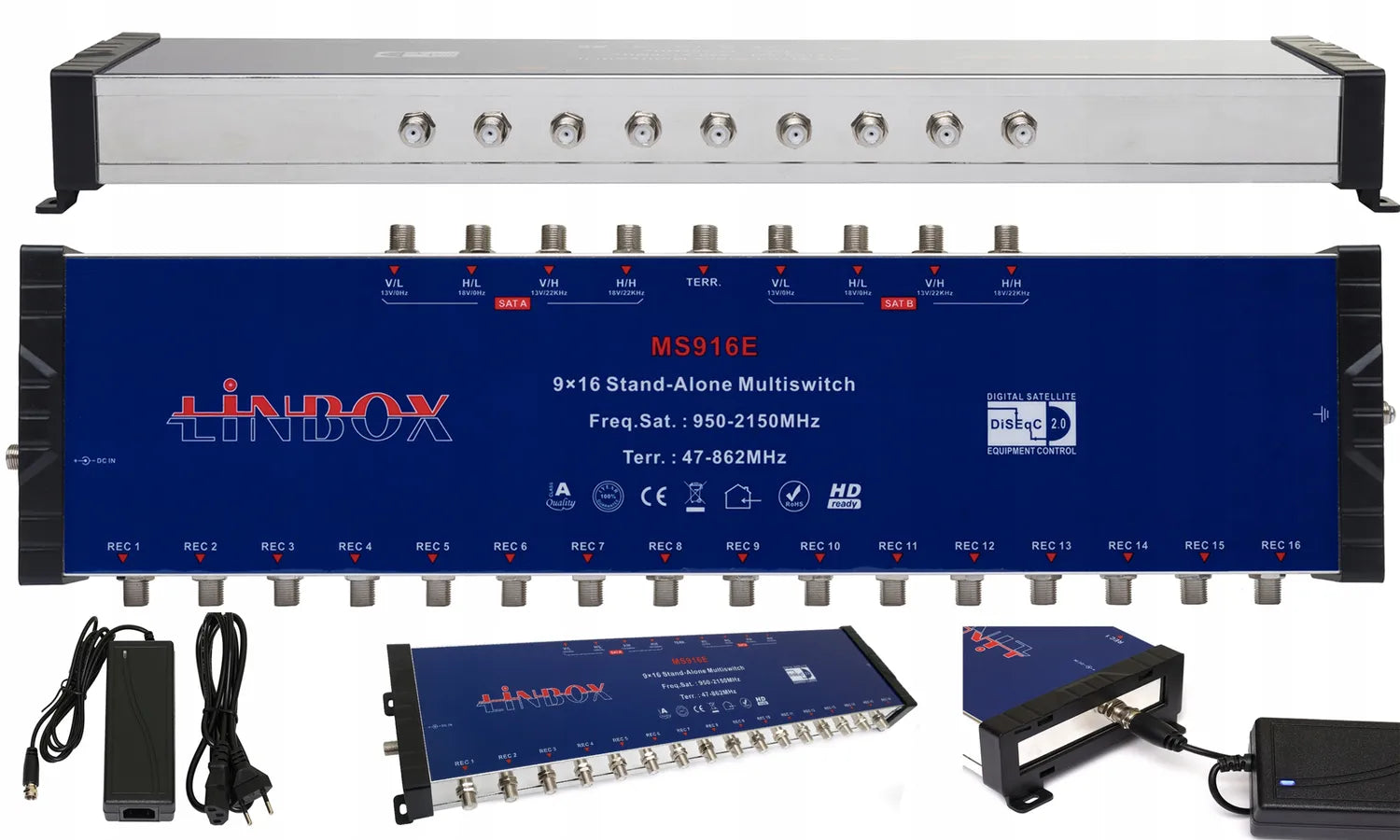 Multiswitch 9 wejść 16 wyjść Linbox 9/16 9x16