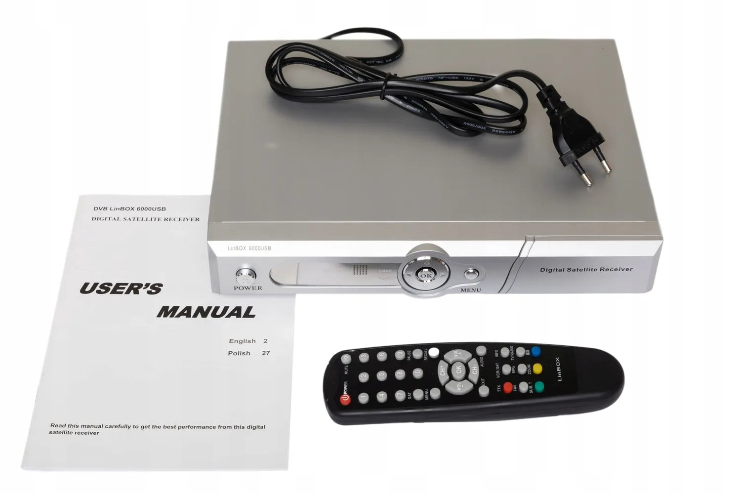 Tuner FTA Linbox 6000USB - kanały niekodowane