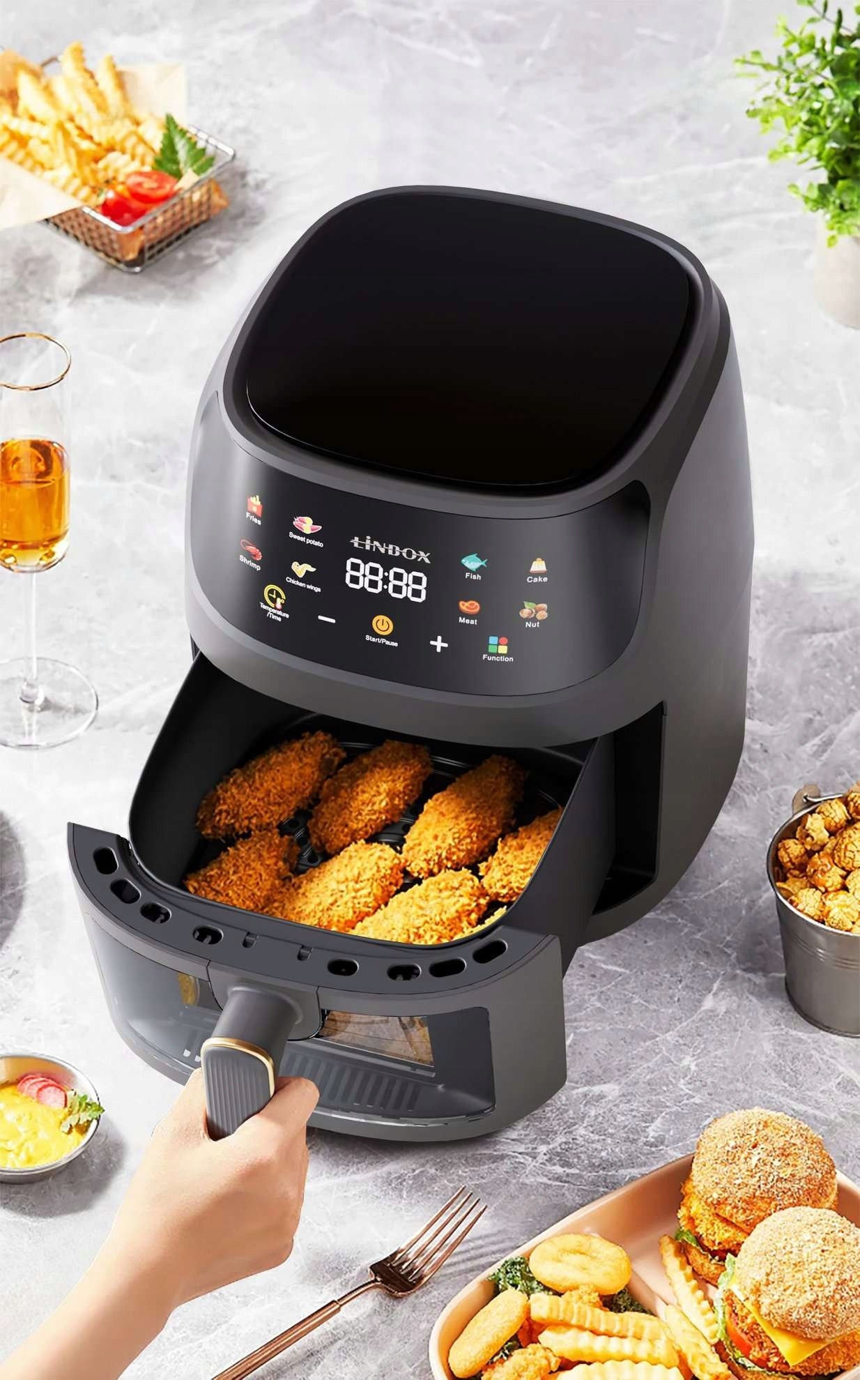 Frytkownica beztłuszczowa AIR fryer 5L/1400W