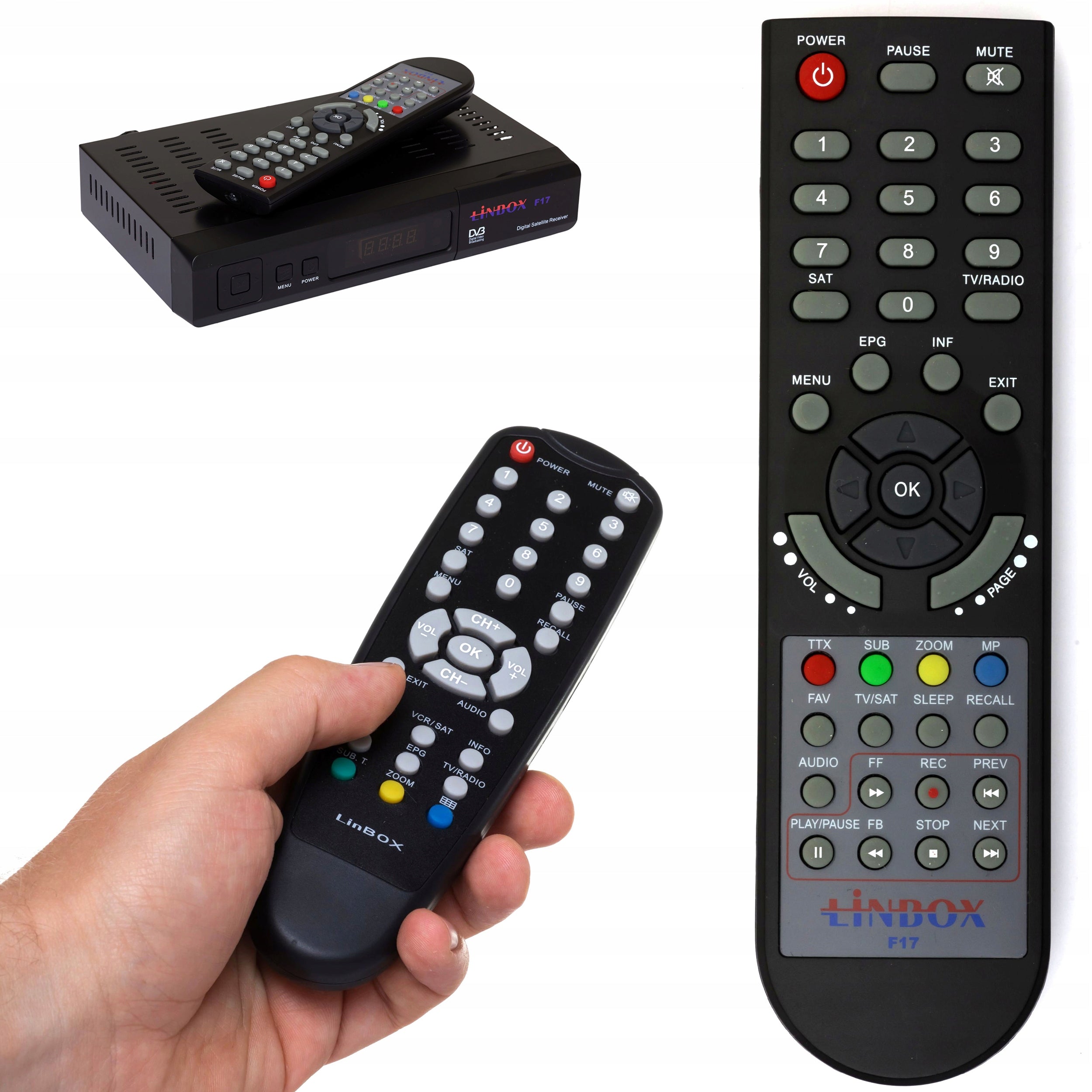 Pilot do tunera dekodera Linbox F17 i F16