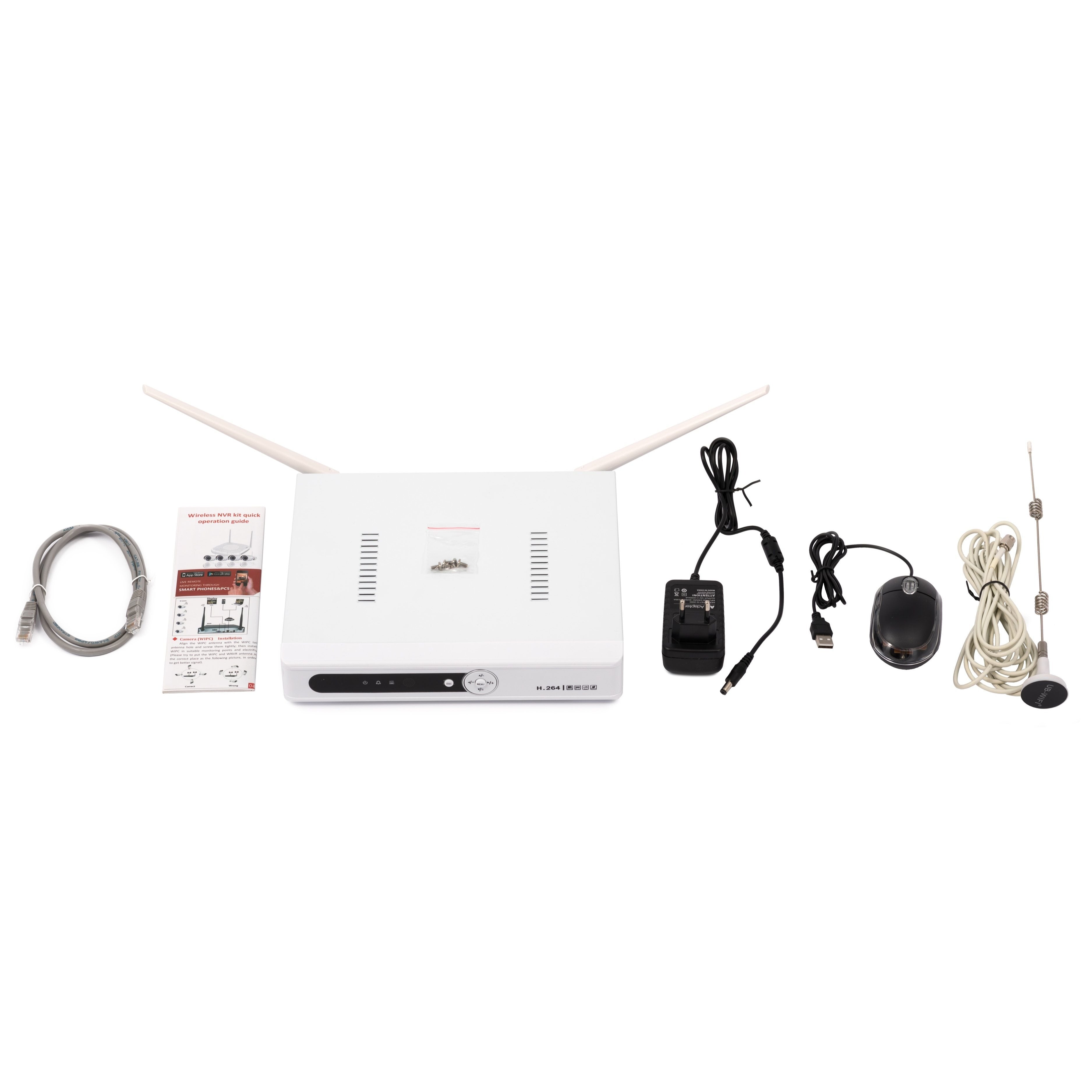 Zestaw monitoring rejestrator 4 kamery HD WIFI
