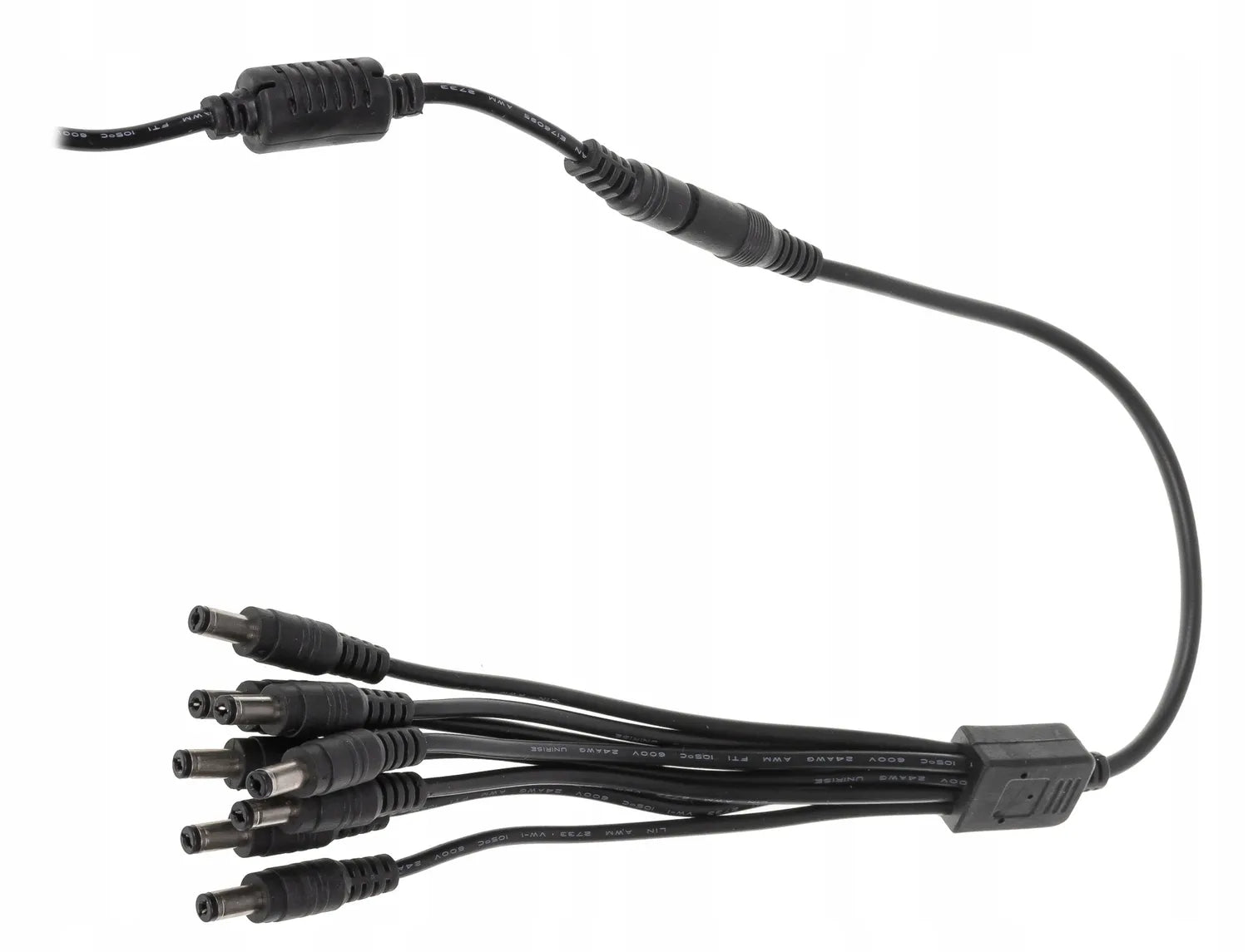 Kabel rozgałęźnik do taśm LED kamer DC 2,1x5,5 8x