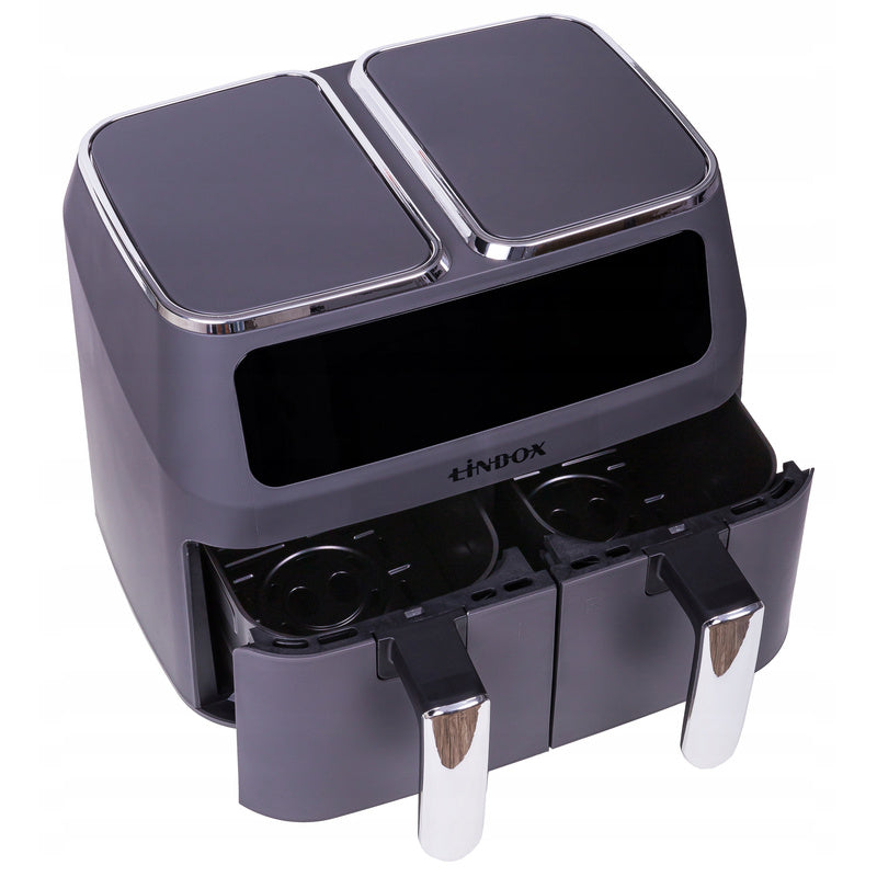 Frytkownica beztłuszczowa bez oleju Air Fryer duża 2-komorowa 8L 2800W
