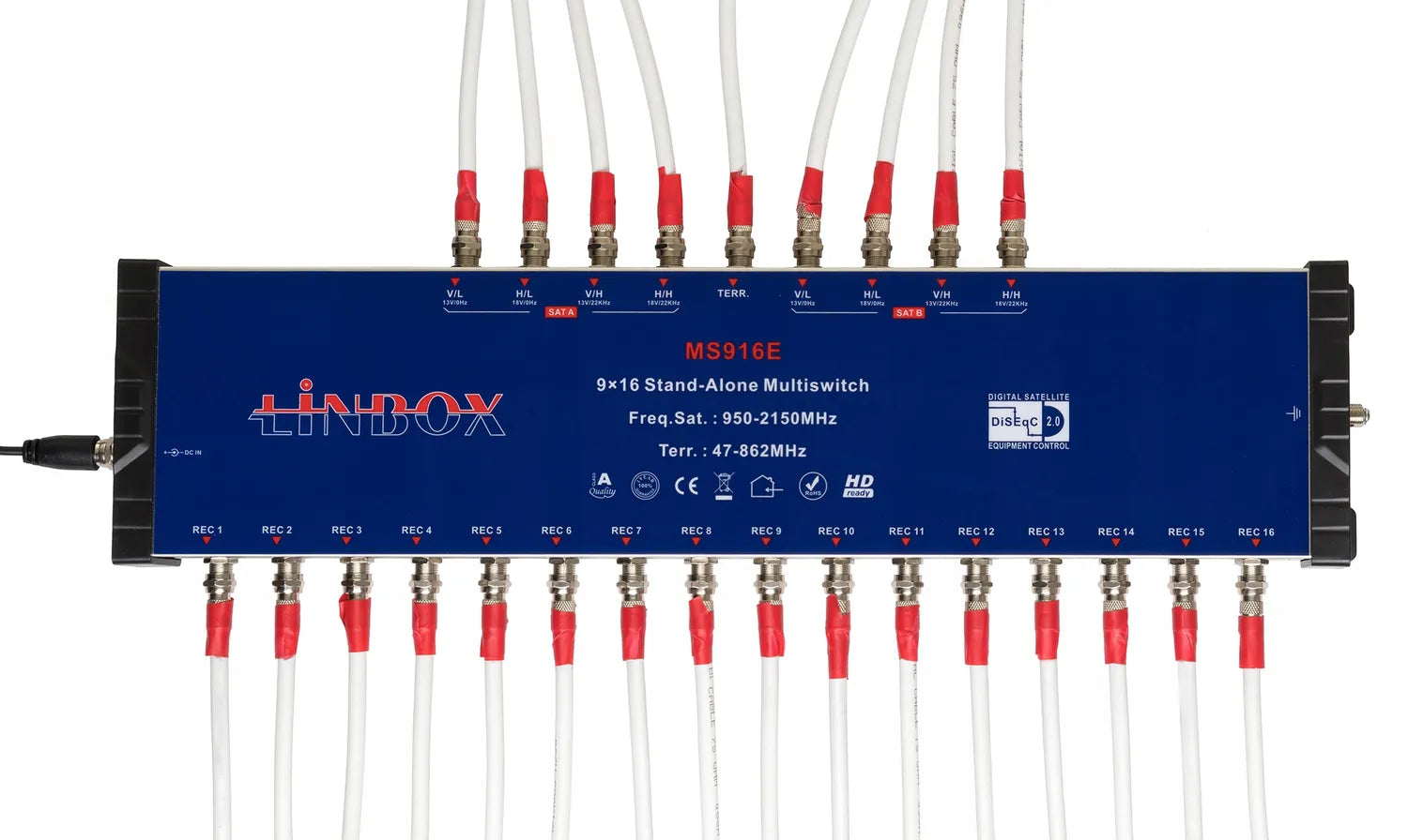 Multiswitch 9 wejść 16 wyjść Linbox 9/16 9x16